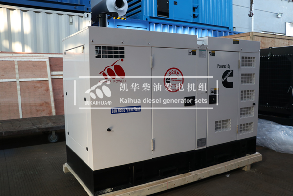 出口印尼的兩臺50KW靜音發電機組成功出廠